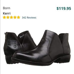 Size 7 Born ankle cut out boots